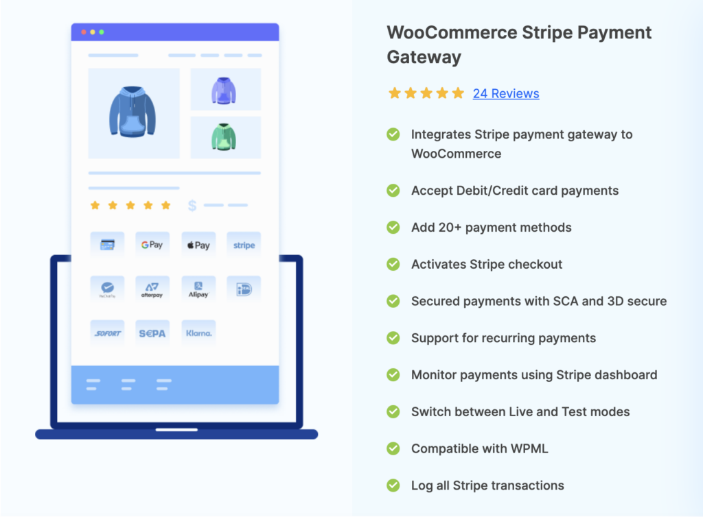 WooCommerce 条纹插件