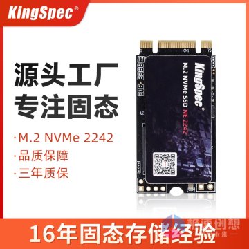 KingSpec/金胜维 NVMe固态硬盘m2 2242 PCIe3.0*2 SSD